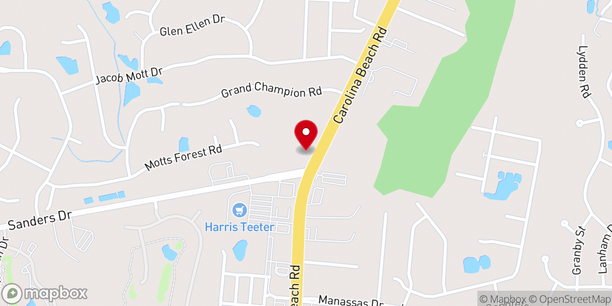 Map showing location of Bowens Chapel AME Zion Church