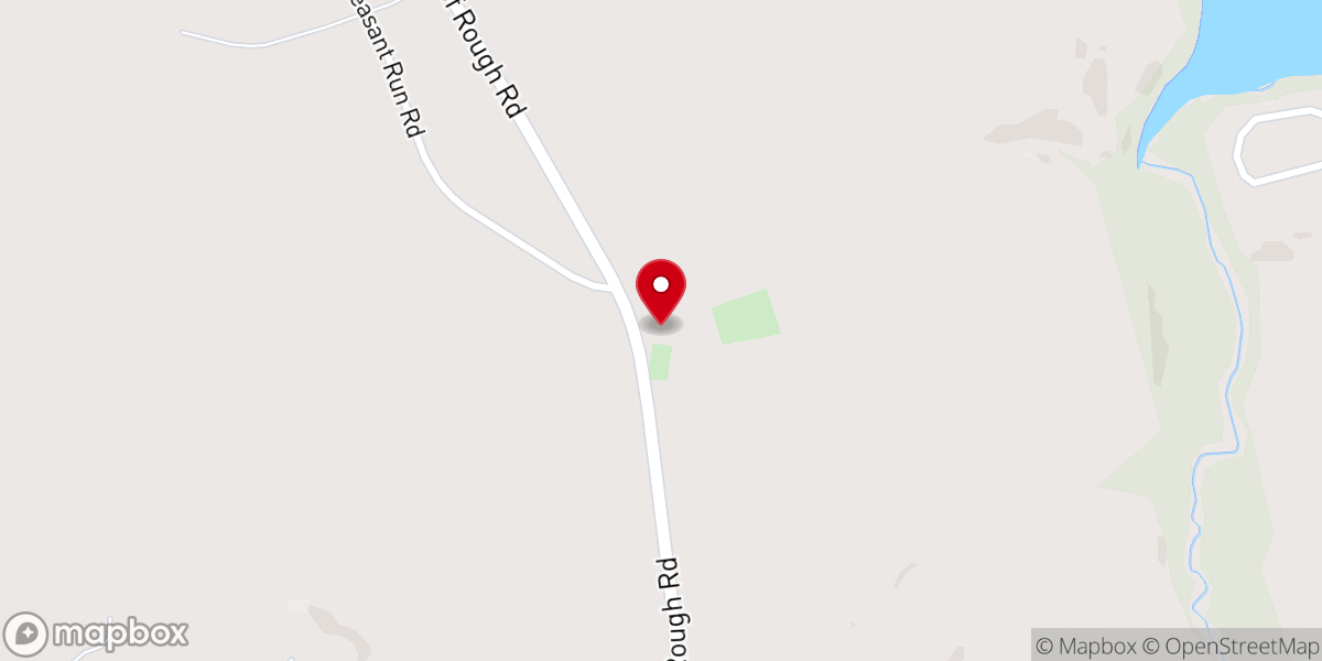 Map showing location of Falls of Rough Baptist Church