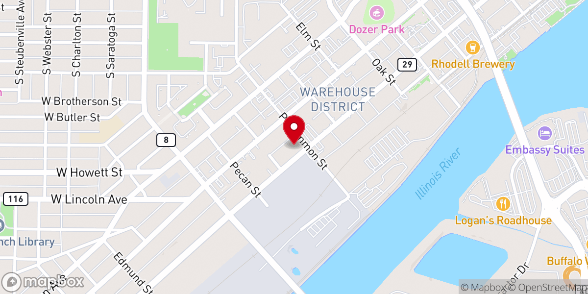 Map showing location of Pearce Foundation Inc