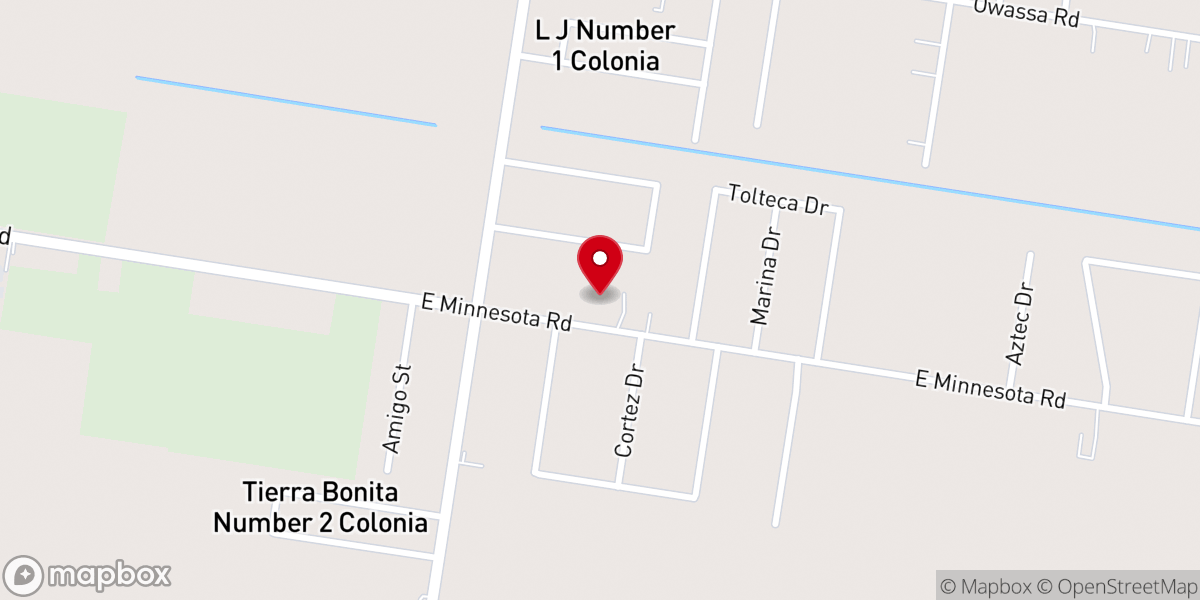 Map showing location of Templo Hechos