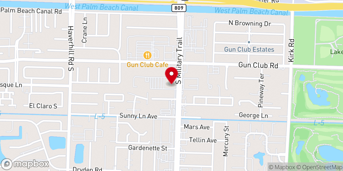 Map showing location of Holy Name of Jesus Catholic Church