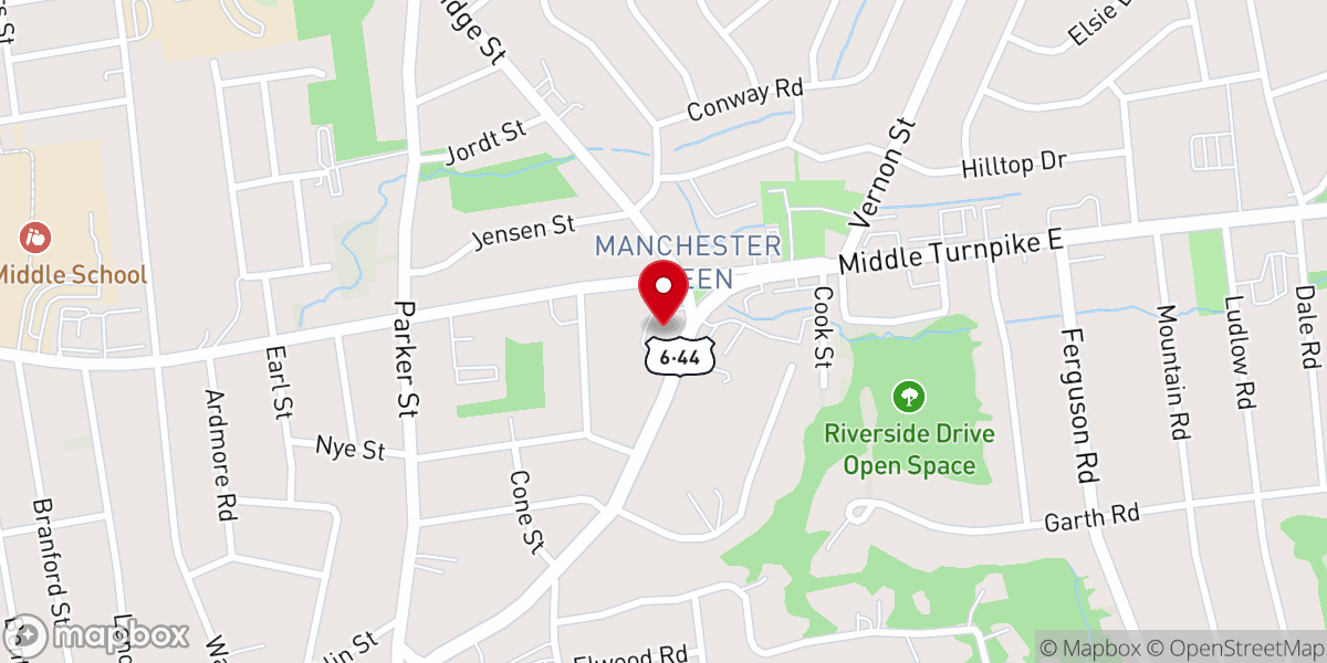 Map showing location of Community Baptist Church