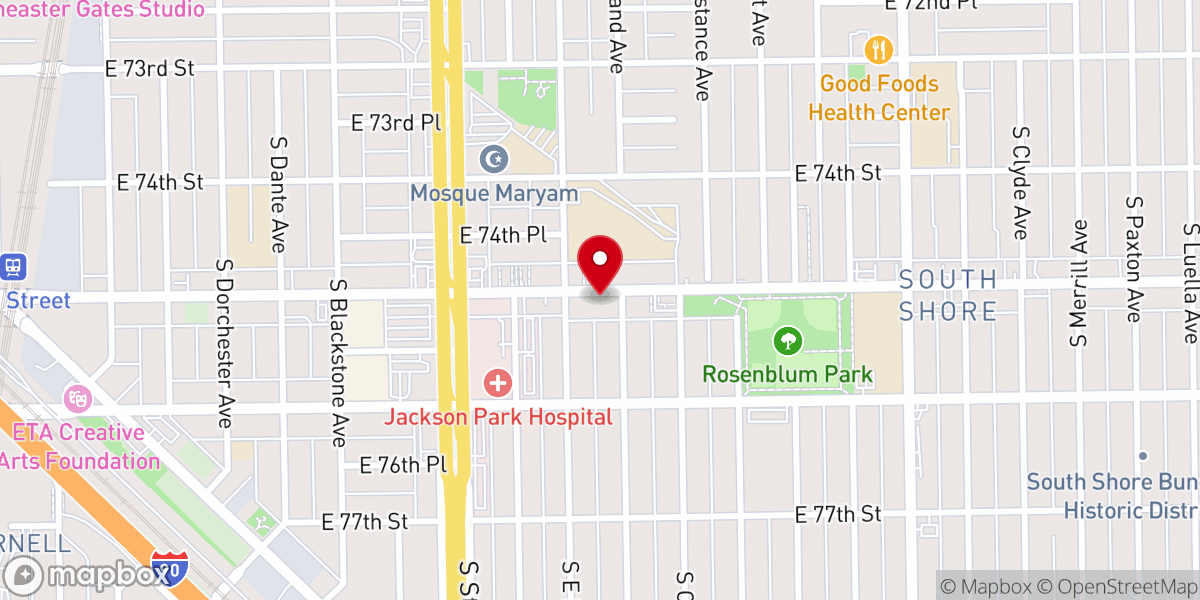 Map showing location of Church of God Israelite