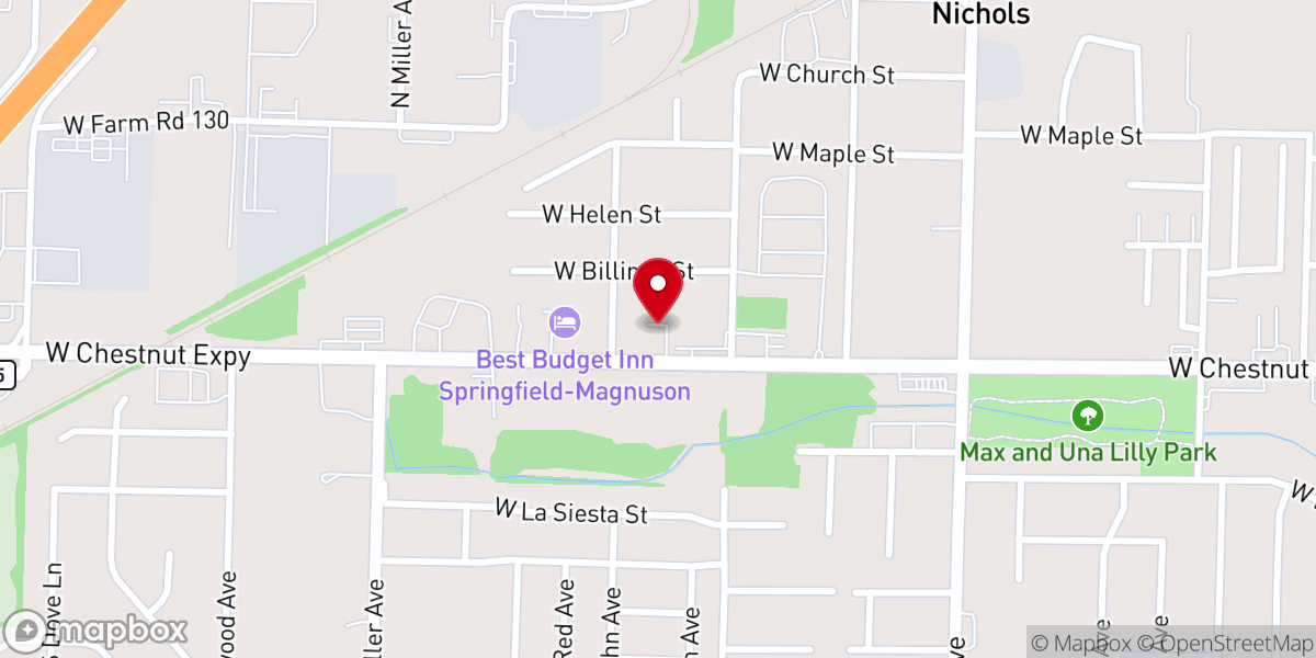 Map showing location of Golden Harvest Church