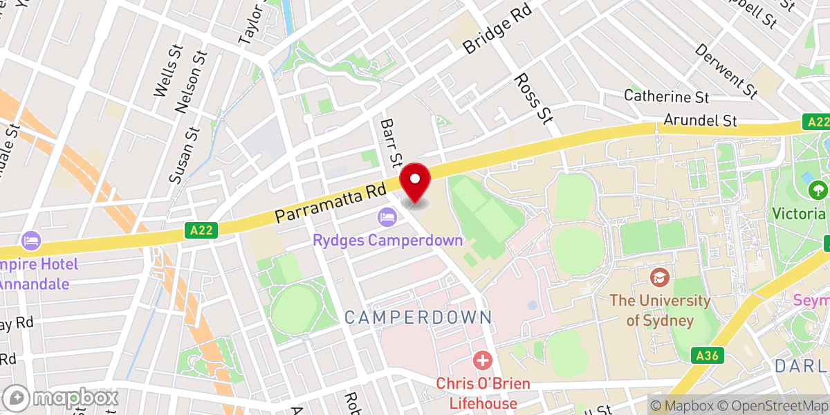 Map showing location of Saint Joseph's Catholic Church
