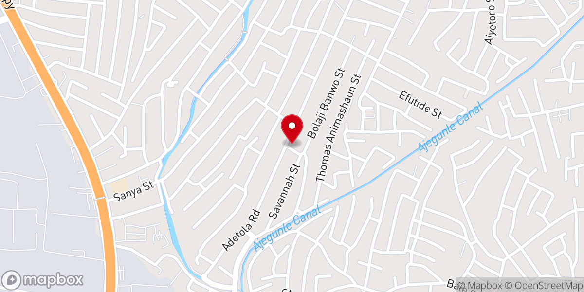 Map showing location of RCCG Continuing Grace Parish