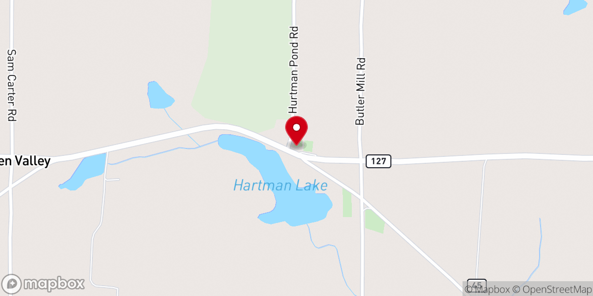 Map showing location of Rocky Mt. C.M.E. Church