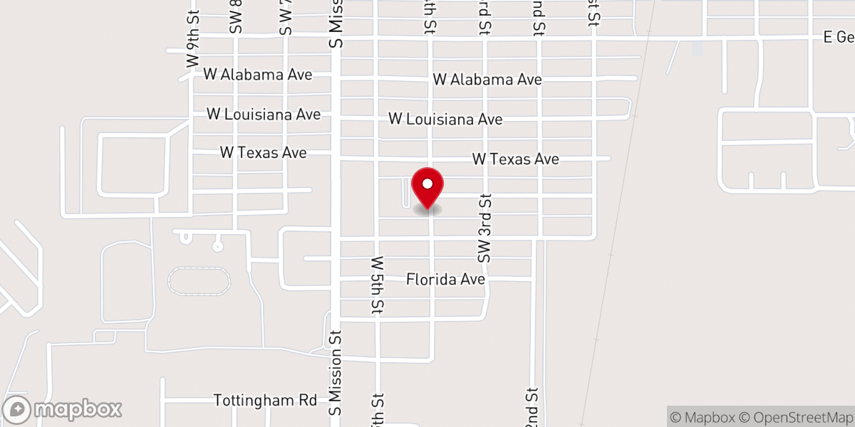 Map showing location of New Beginning Pentecostal Church of God, Inc.