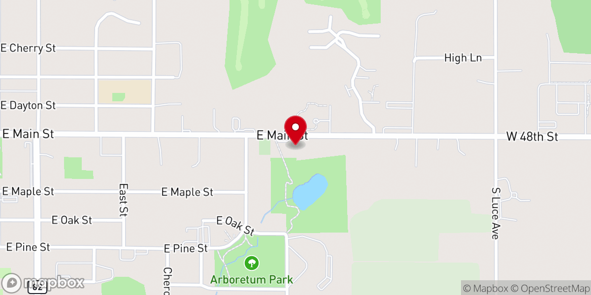 Map showing location of Redeemer Lutheran
