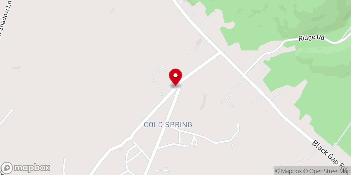 Map showing location of Cold Springs United Brethren