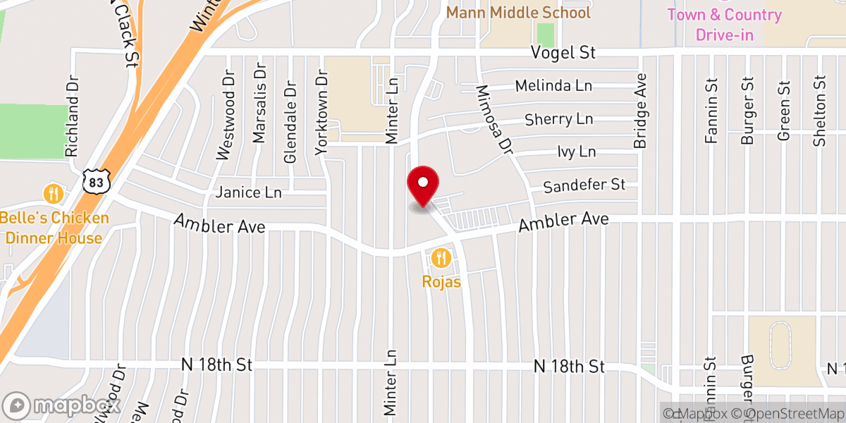 Map showing location of The Sanctuary of Abilene