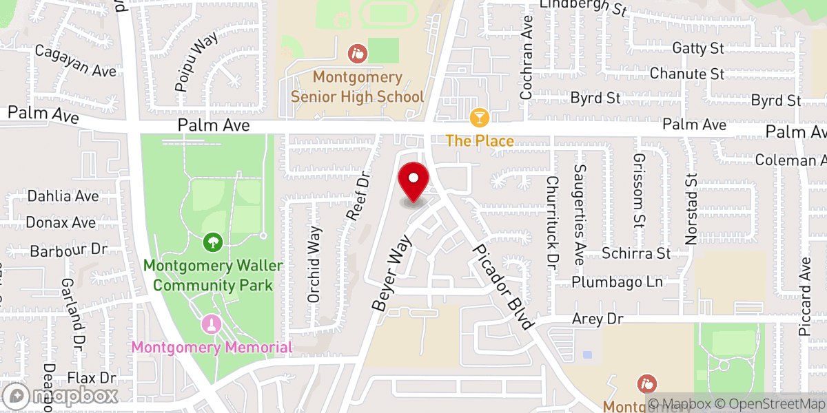 Map showing location of Door Christian Fellowship Church
