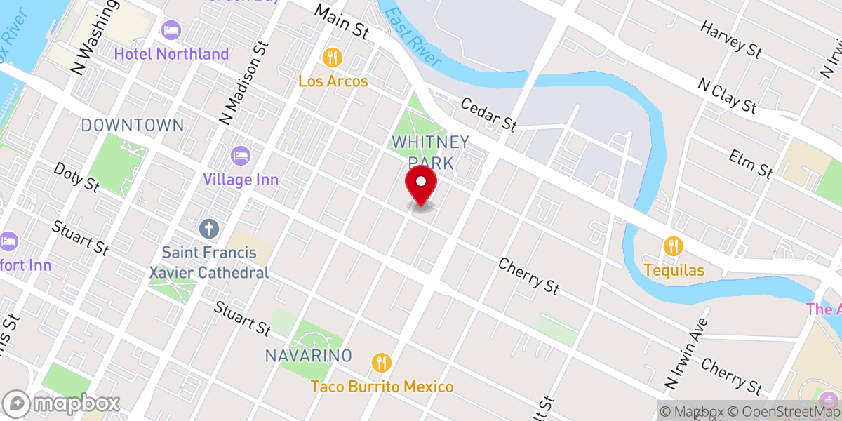 Map showing location of Bridal Church & Wedding Chapel