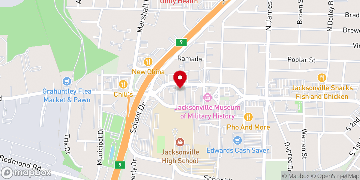 Map showing location of Life Fellowship