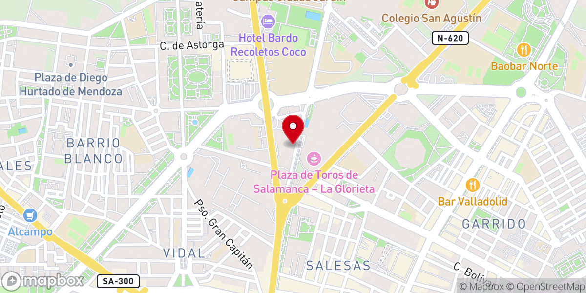 Map showing location of Iglesia Nuestra Señora de la Merced (Mercedarios)