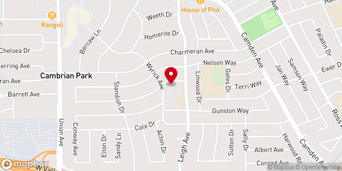 Map showing location of Community Church for Spiritual Growth