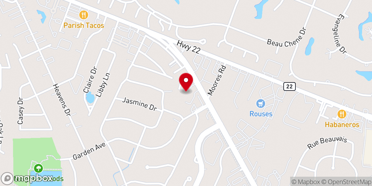 Map showing location of Heritage Manor of Mandeville