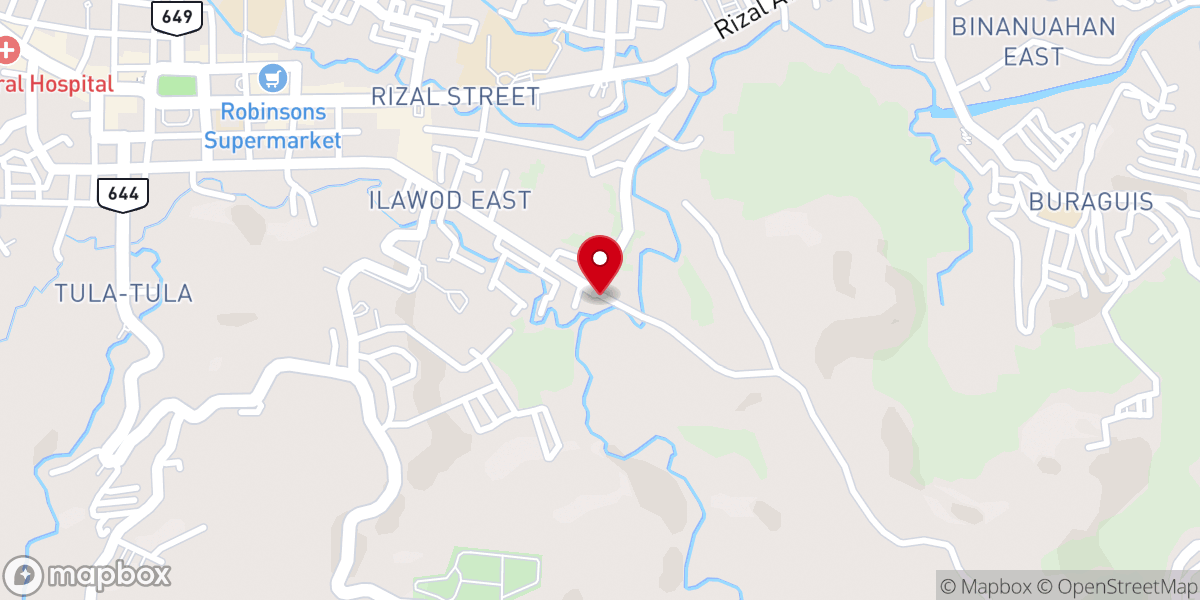 Map showing location of Cornerstone Baptist Church Legazpi City