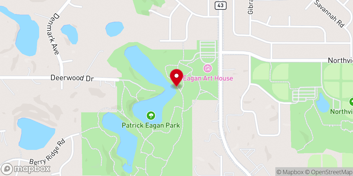 Map showing location of Patrick Eagan Park