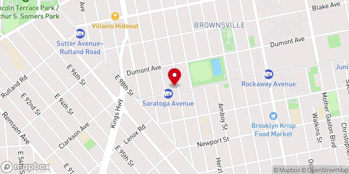 Map showing location of End Time Message Tabernacle
