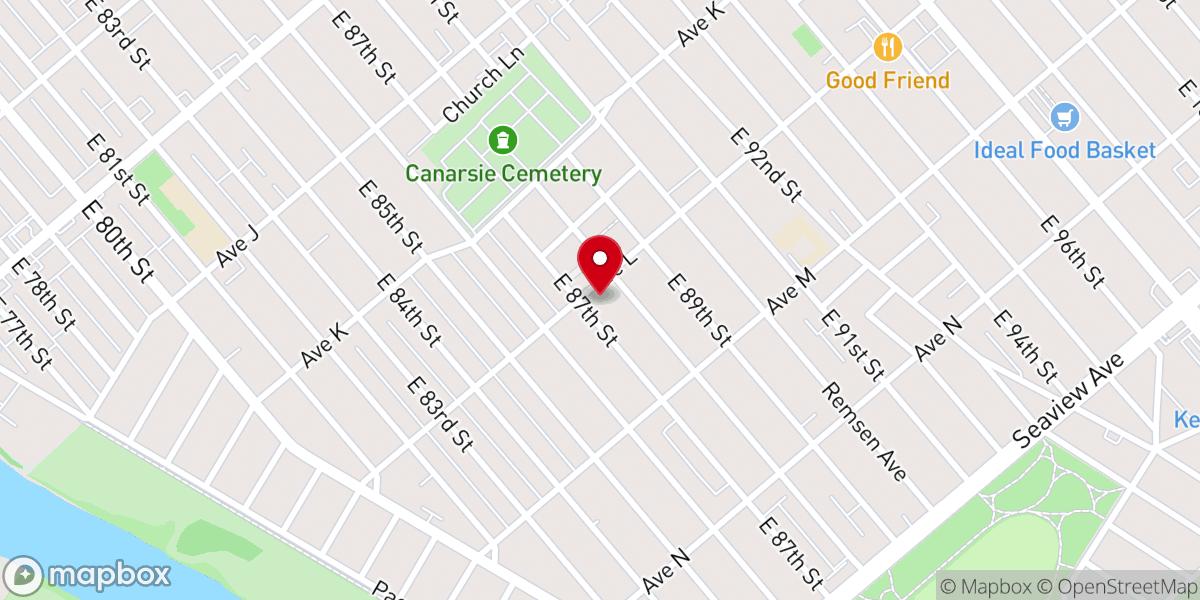 Map showing location of Real Life Church of Our Lord Jesus Christ Inc