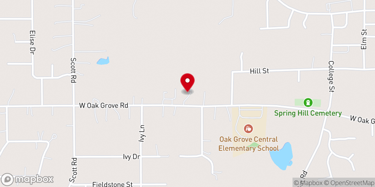 Map showing location of Hernando Pleasant Hill Missionary Baptist Church