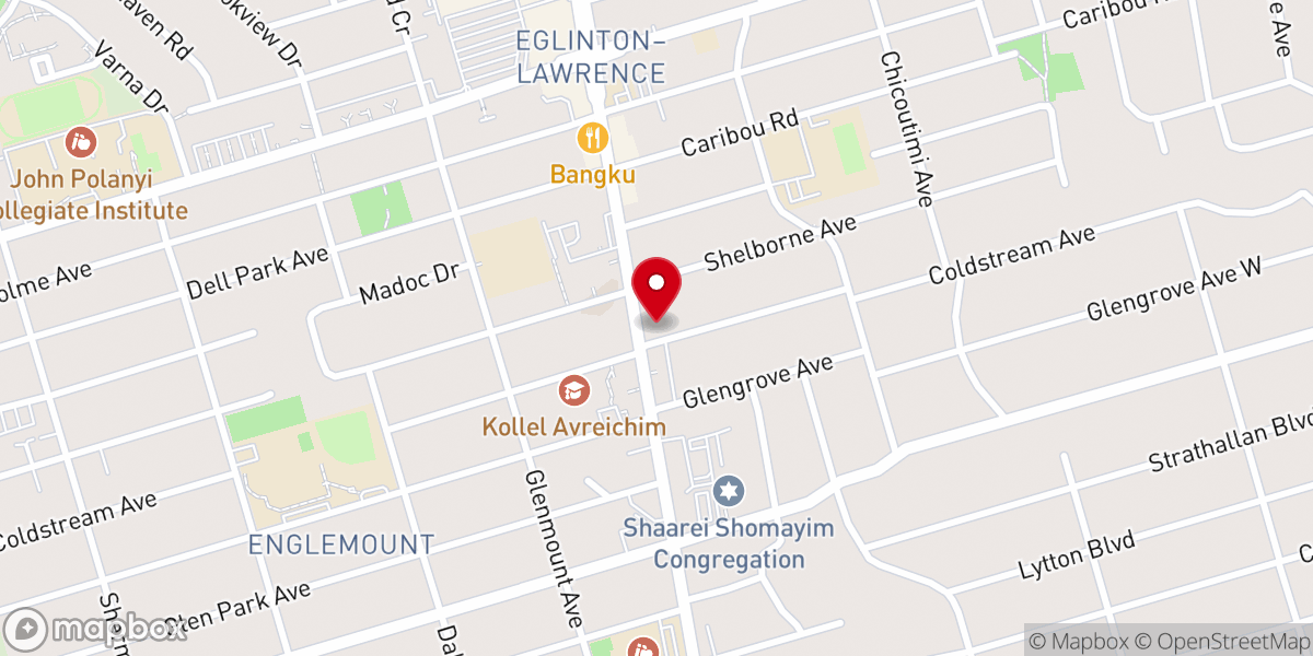 Map showing location of The Boat Shul (Kahal Avreichim)