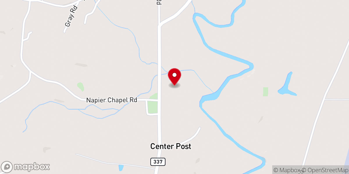 Map showing location of Trinity Church