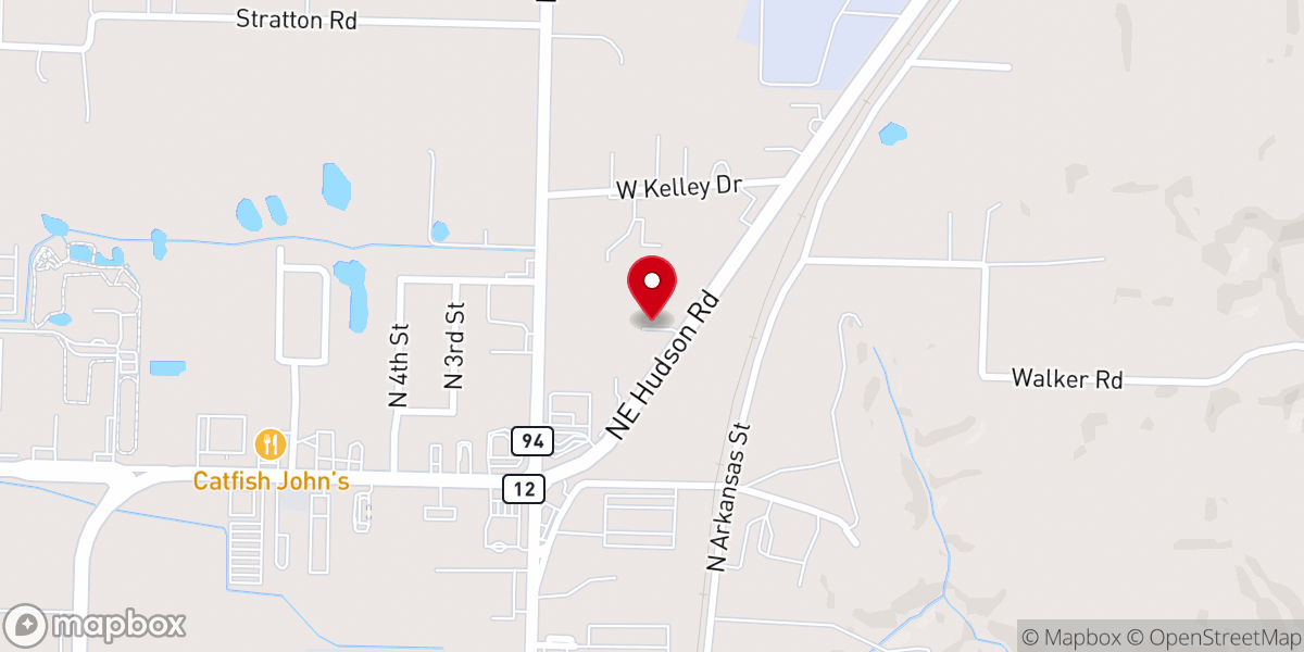 Map showing location of House of Prayer Church