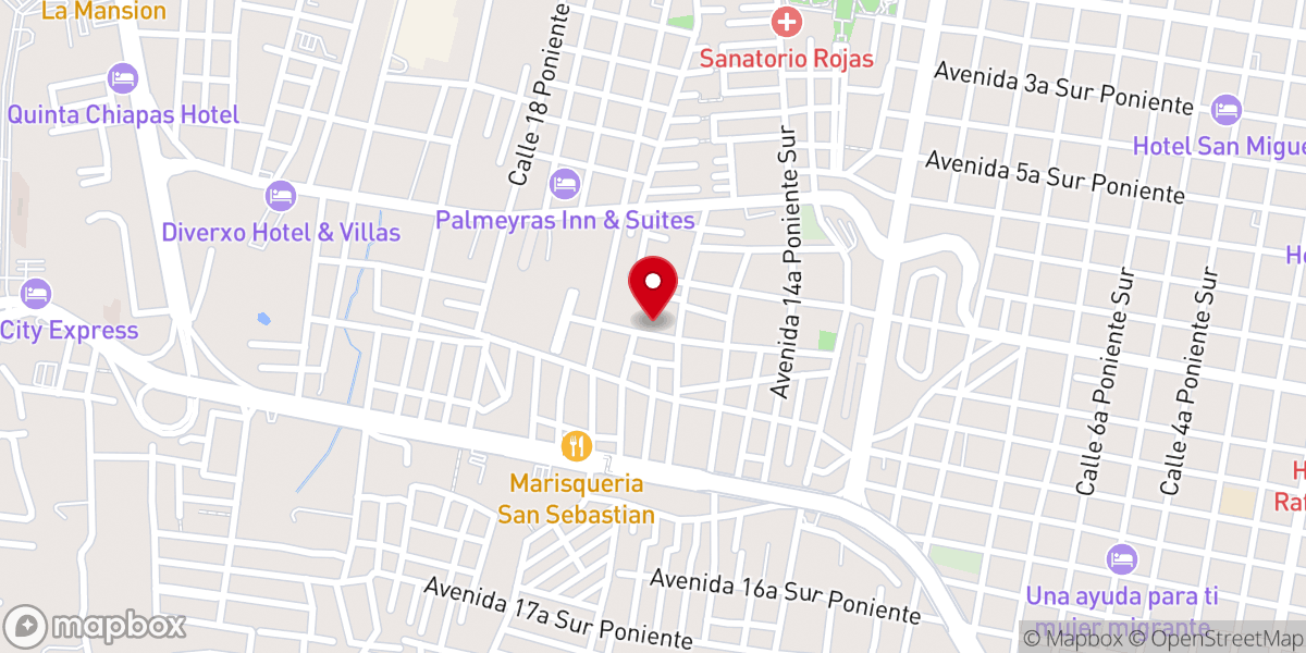 Map showing location of Parroquia Santísima Trinidad