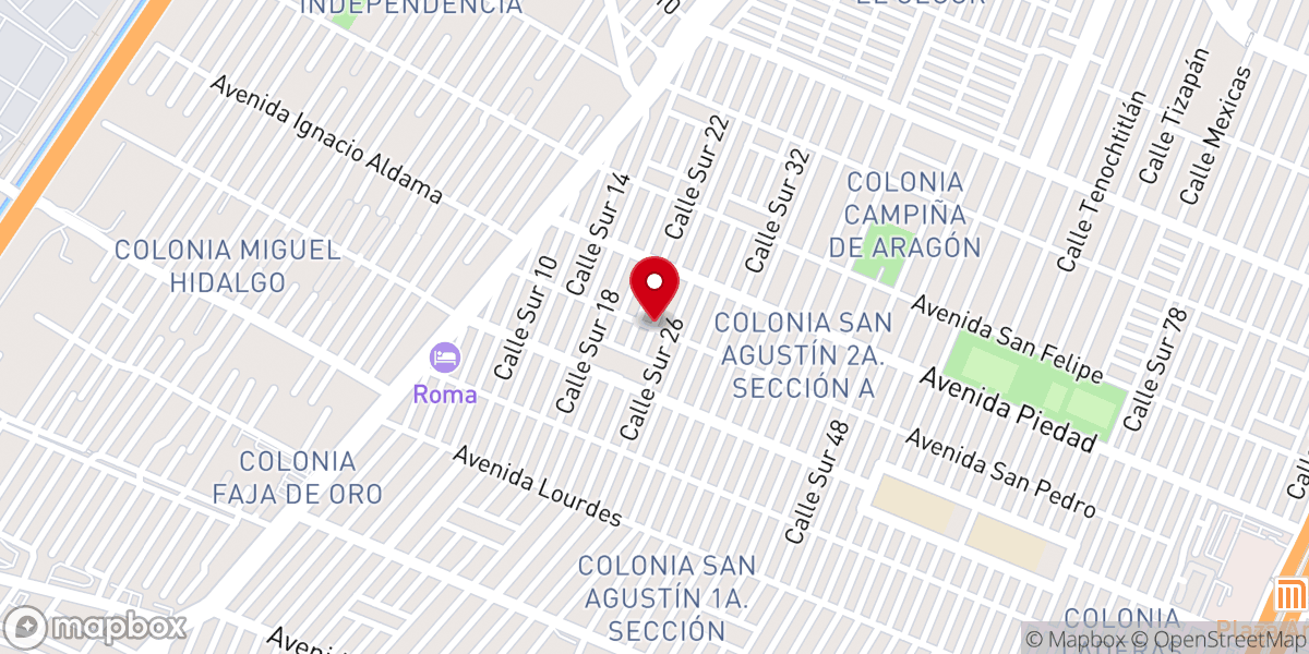 Map showing location of ESPERANZA VIVA Para La Familia Centro Cristiano