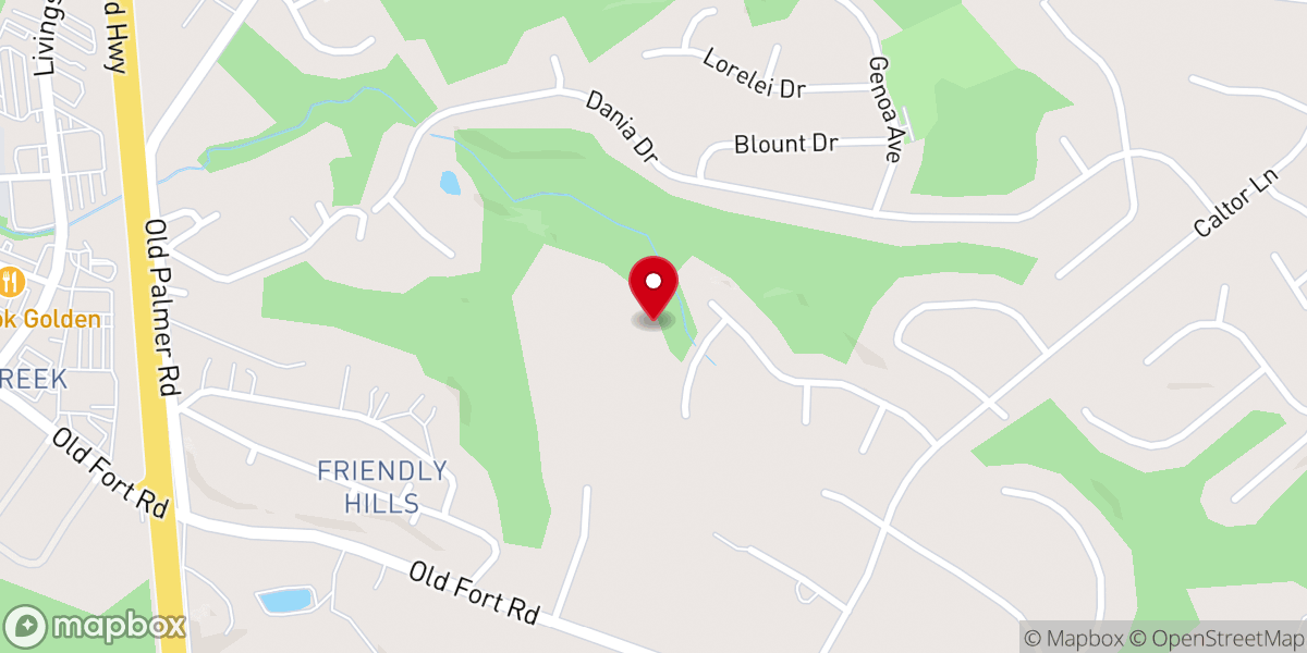 Map showing location of El Bethel Full Gospel Christian Center