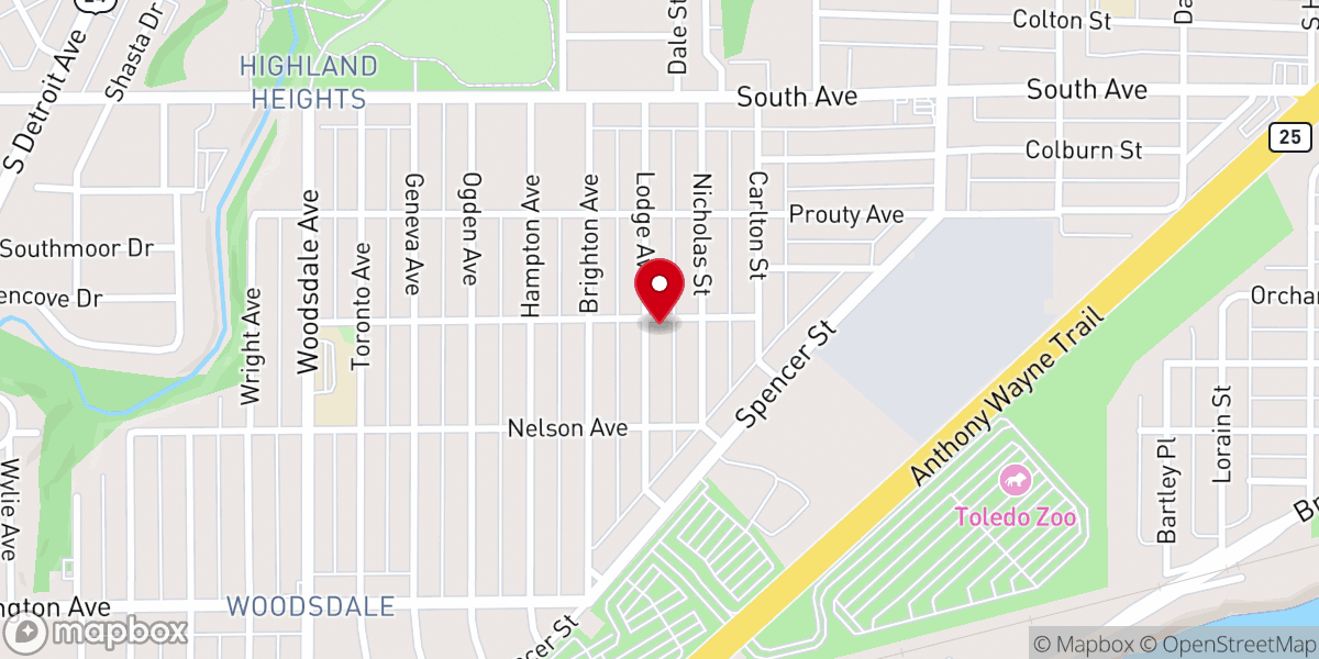 Map showing location of Spanish Evangelical Pentecostal Church