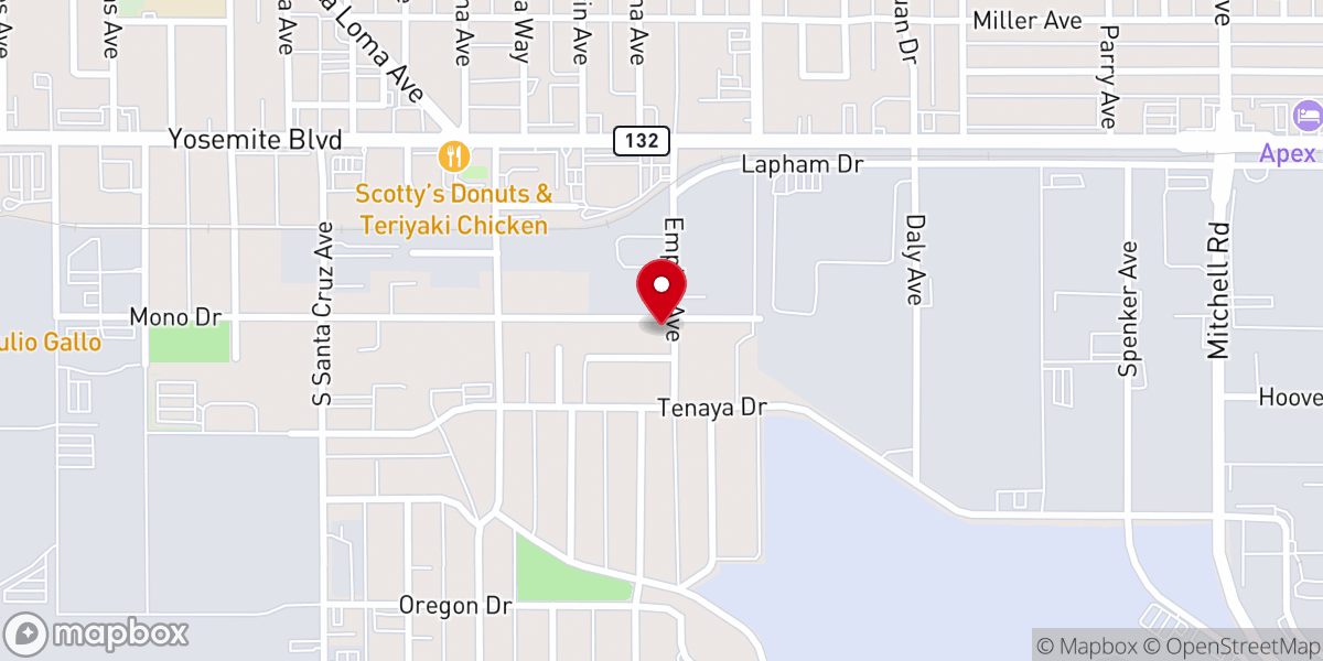 Map showing location of The Rock Church