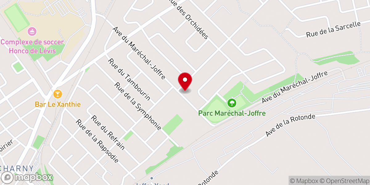 Map showing location of Reformed Church of the South Shore