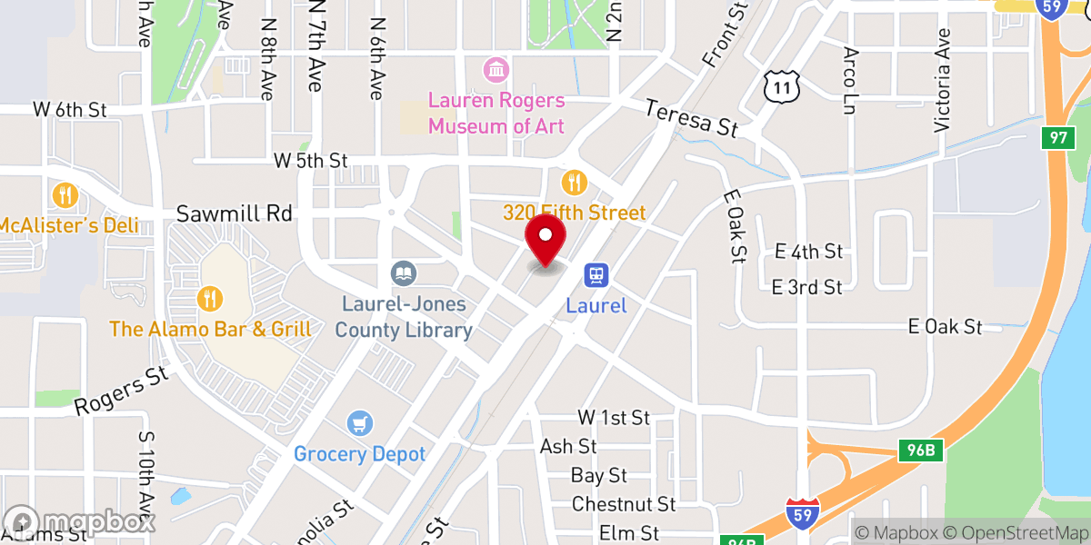 Map showing location of Golden Harvest Ministries Church