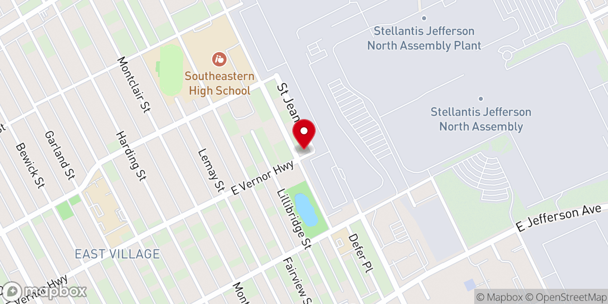 Map showing location of True Light Baptist Church