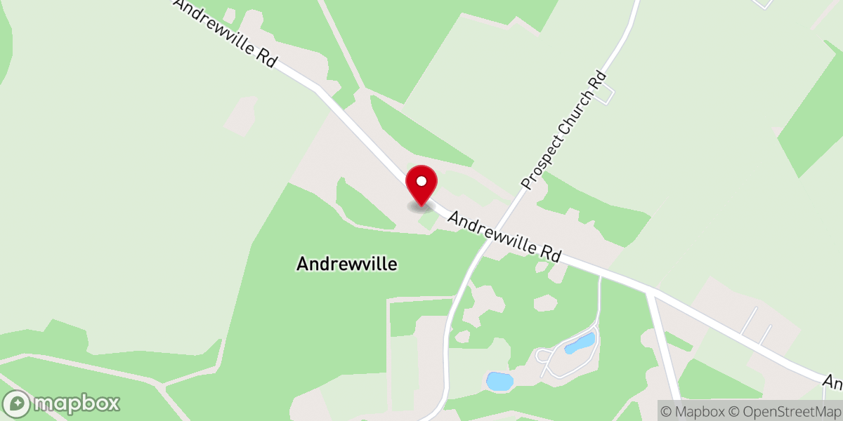 Map showing location of Bethel Church