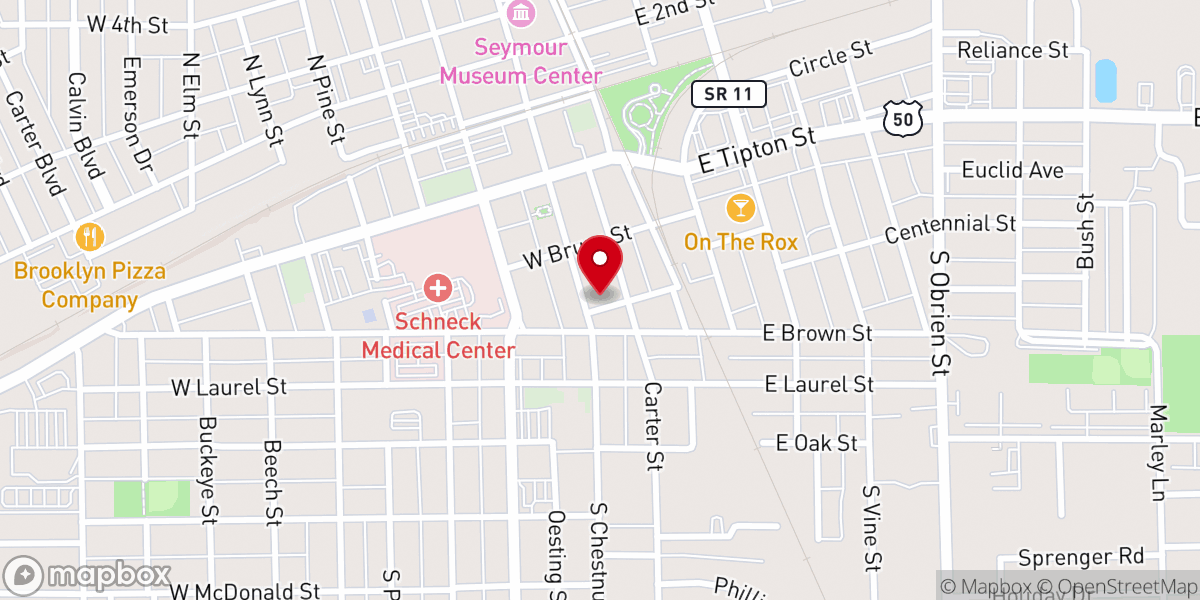 Map showing location of St Ambrose Catholic Church