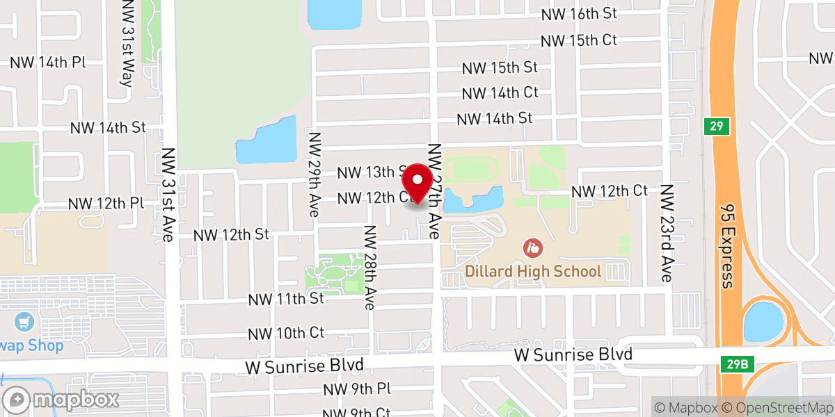 Map showing location of Good Shepherd Lutheran Church