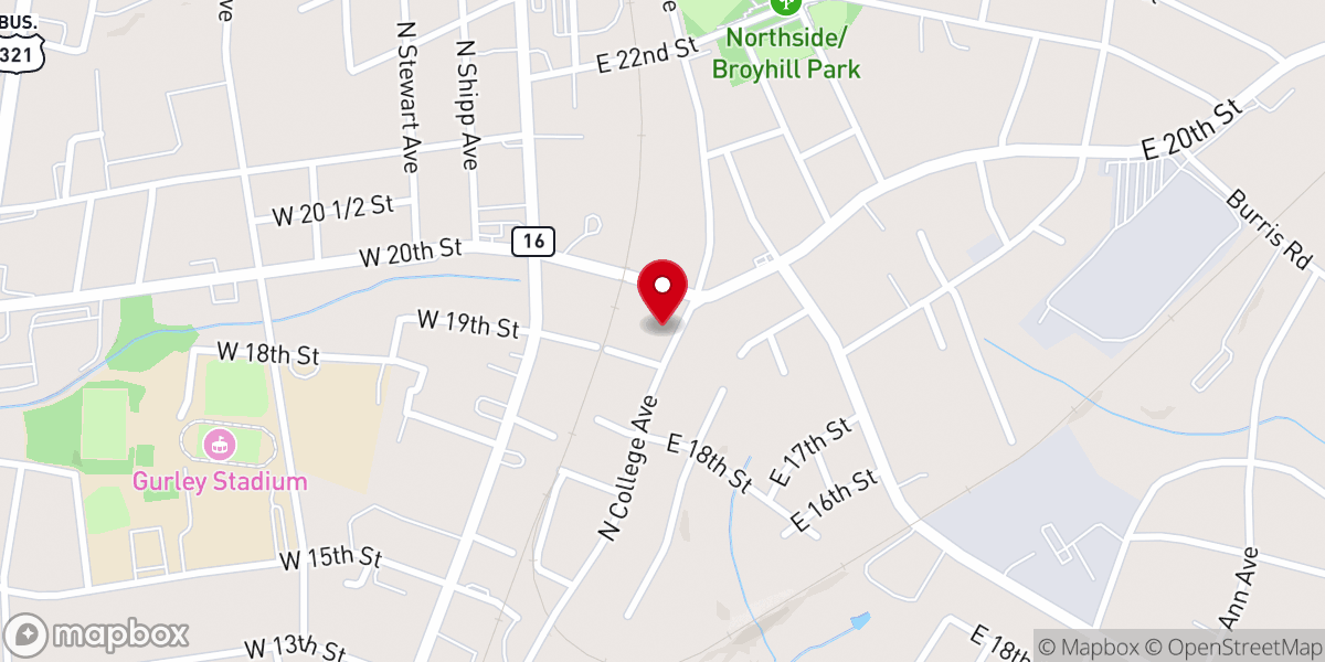 Map showing location of Hmong Unified Chapel