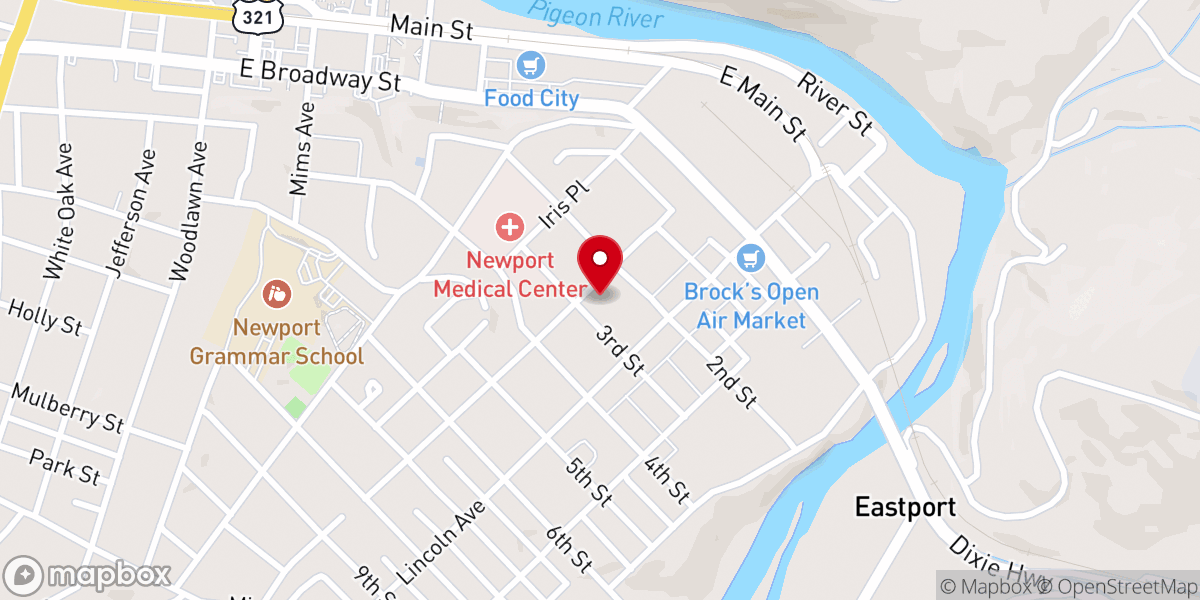 Map showing location of First United Methodist Church