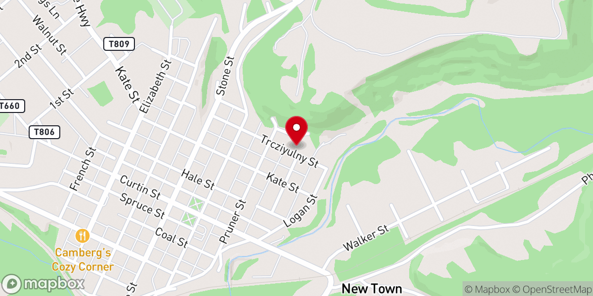 Map showing location of Freedom House