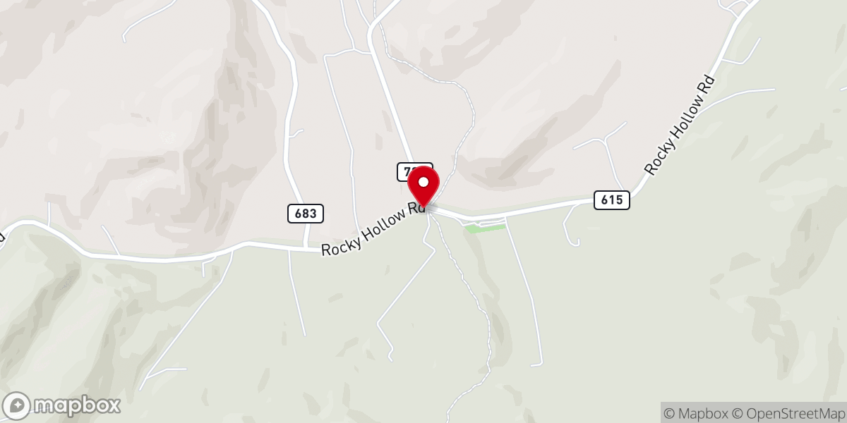 Map showing location of Settlers Museum of Southwest Virginia