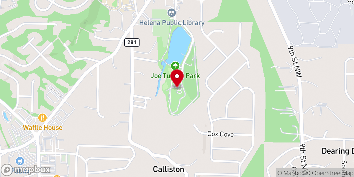 Map showing location of Joe Tucker Park
