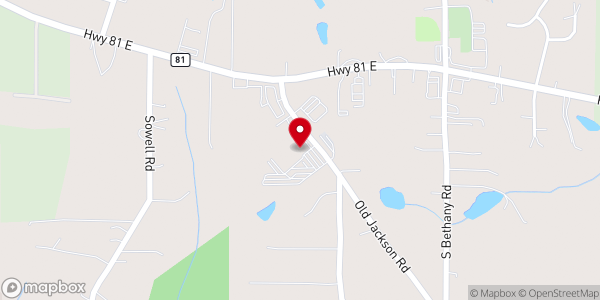 Map showing location of Turning Point Church