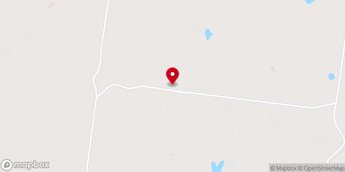 Map showing location of Shaws Chapel Baptist Church
