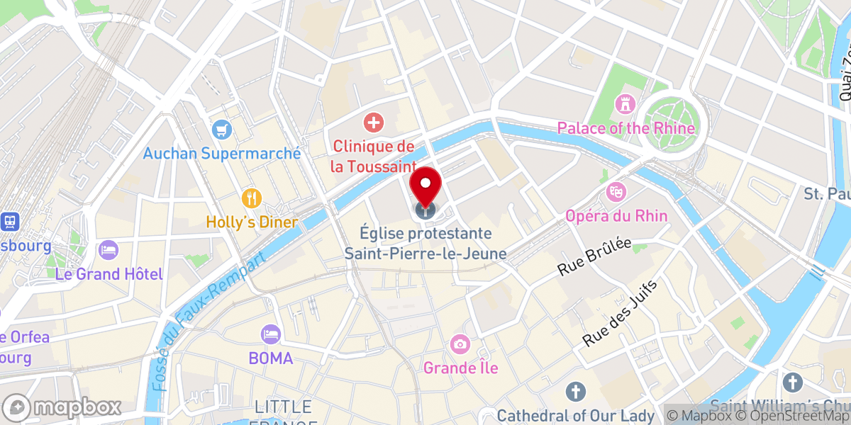 Map showing location of Église Saint-Pierre-le-Jeune