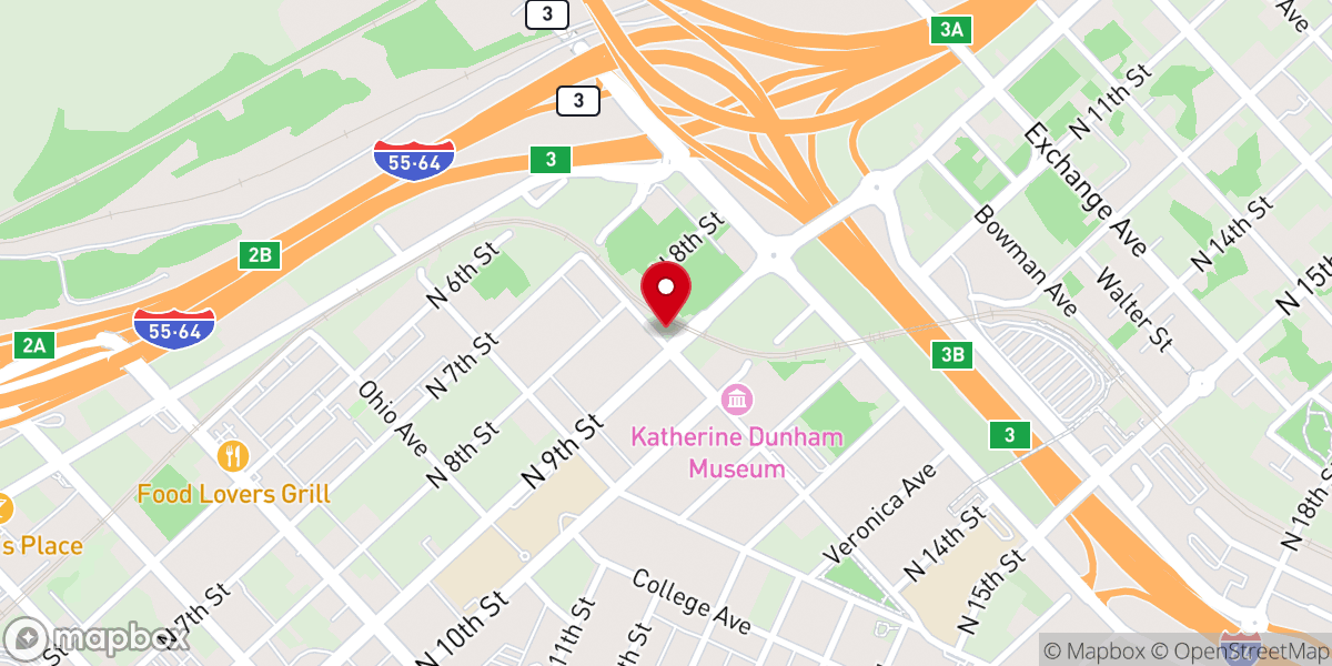 Map showing location of Agudas Achim Congregation