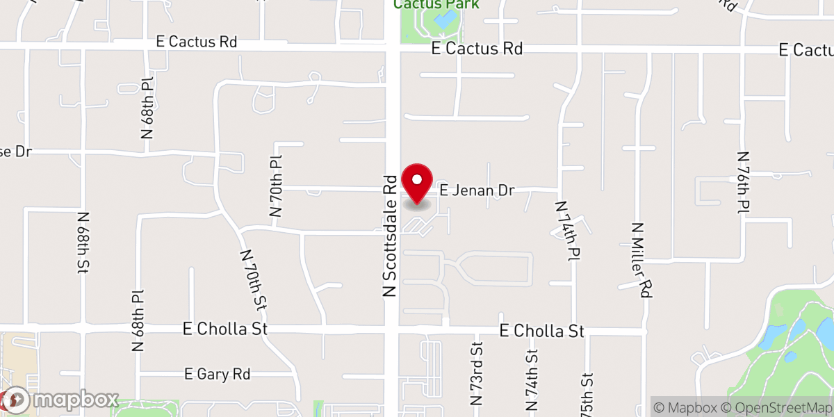 Map showing location of Ascension Lutheran Church
